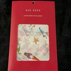 RAE DUNN. Gnomes happy holidays 25 Piece Parchment Paper Sheets